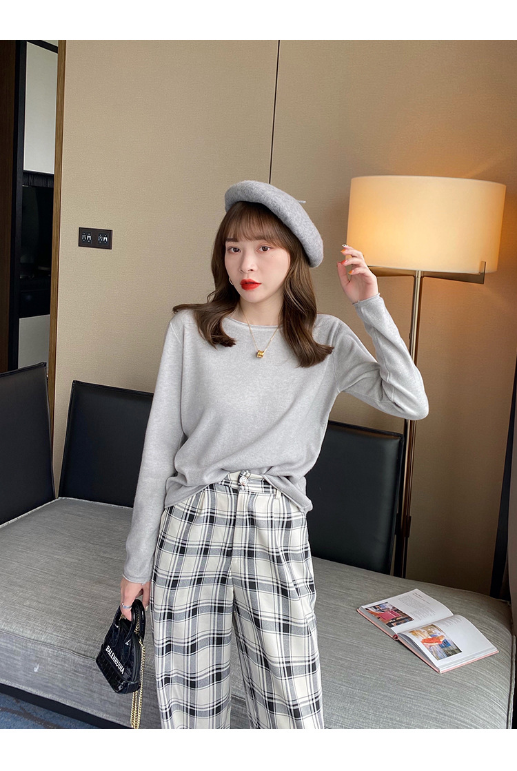 商品详情图_白色针织衫女春秋打底衫西装内搭2022年早秋新款