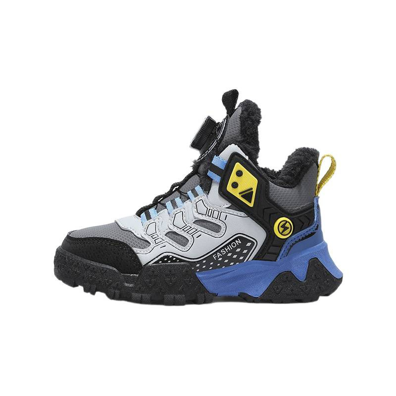 Zapatos deportivos de lana para niñas 2025, otoño y invierno, nuevos zapatos para niños de carrera, zapatos de algodón cálidos de moda para padres