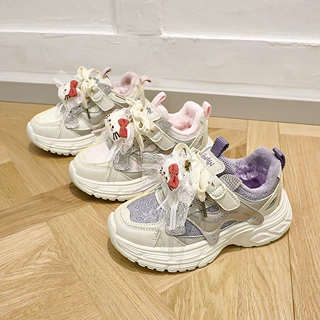 新品品牌大棉儿童棉鞋批发冬款保暖加绒女童运动鞋5190