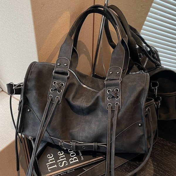 Korean Niche Cool Large-Capacity Retro Shoulder Bag New Lazy Style Star-Chasing Fashion Travel Crossbody Bag Korean Niche Cool Large-Capacity Retro Shoulder Bag New Lazy Style Star-Chasing Fashion Travel Crossbody Bag