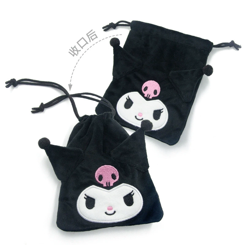 Плюшевый кулон Sanrio Hello Kitty, лицензионный талисман для сумки, плюшевый брелок, случайный цвет