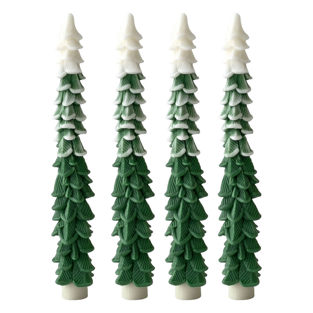 Jiahuimei aromaterapia vela de silicona molde DIY navidad árbol de navidad vela hecha a mano de yeso decoraciones de epoxy