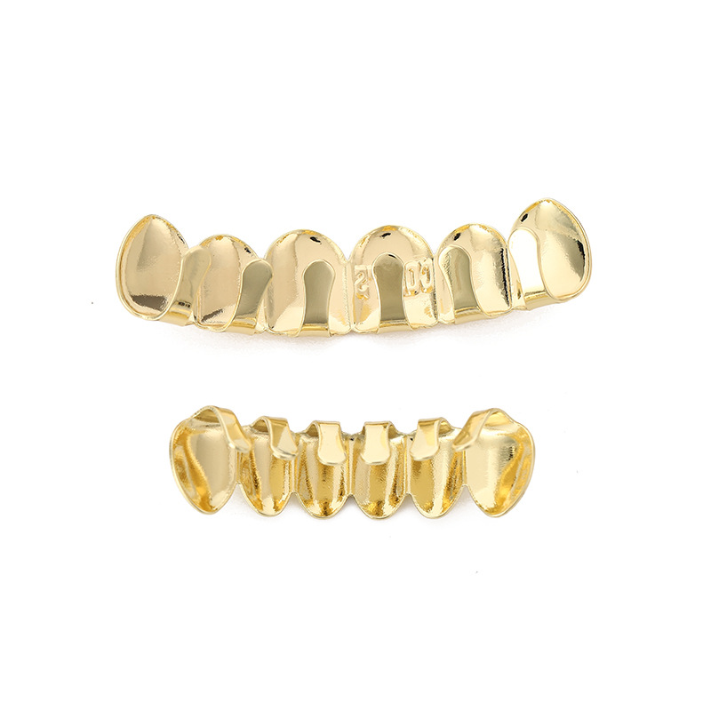 Plating Design Hip-Hop, Modern Style Style 1 Set Hip-Hop Modern Style Geometric Copper Plating Unisex Grillz