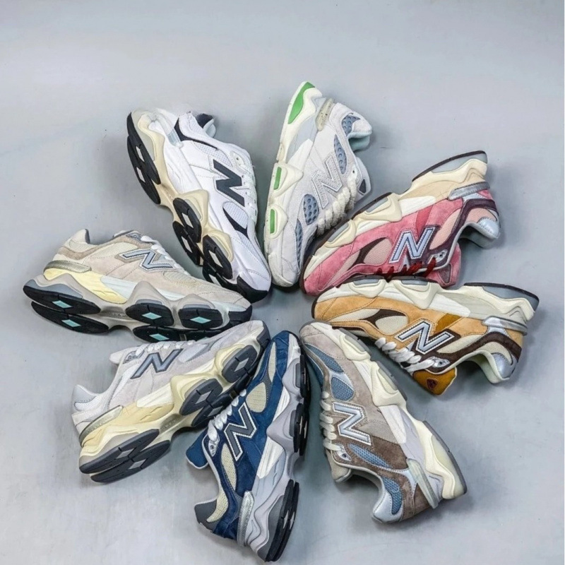 New Balance NB9060 zapatos de corrida retrógrados para hombres y mujeres con alta transpiración a prueba de agua.