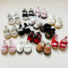 拉布布鞋子明星玩偶棉花娃娃公主鞋方口皮鞋15CM拉布布周边配饰