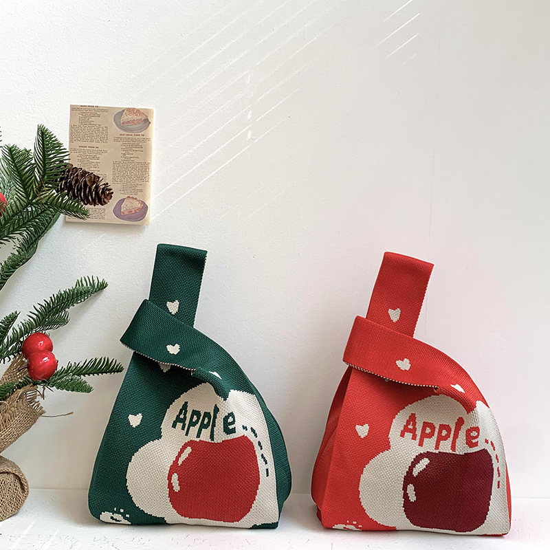 Bolso de Navidad Teléfono móvil mensajero mujer 2025 nuevo estilo bolso de regalo de Apple bolso de punto bolso de teléfono móvil al por mayor