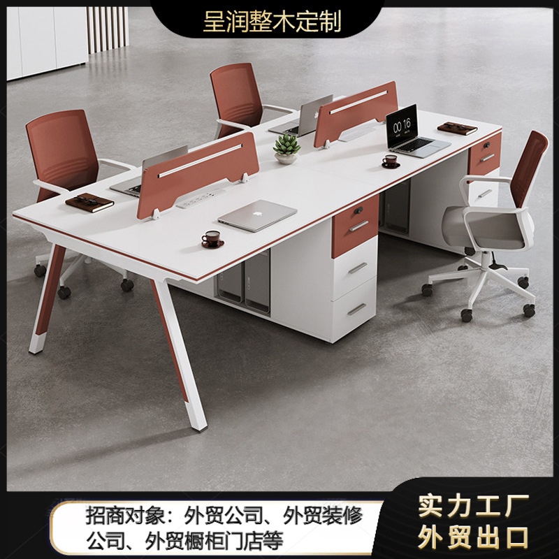 Customized Office Desks, Staff Workstations, Desk and Chair Combinations, Workstations for 4, 6, or 8 People, Export Office Furniture Customization Customized Office Desks, Staff Workstations, Desk and Chair Combinations, Workstations for 4, 6, or 8 People, Export Office Furniture Customization