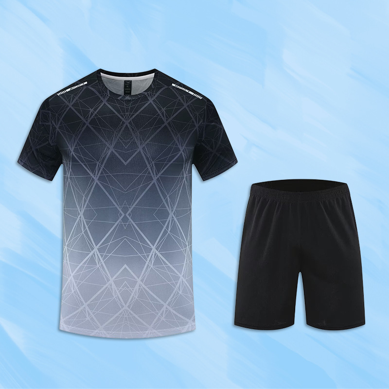Ropa para correr, equipo, traje deportivo, ropa de fitness para hombres y mujeres, camiseta de secado rápido de seda de hielo, entrenamiento de ciclismo, ropa para correr por la mañana, primavera y verano