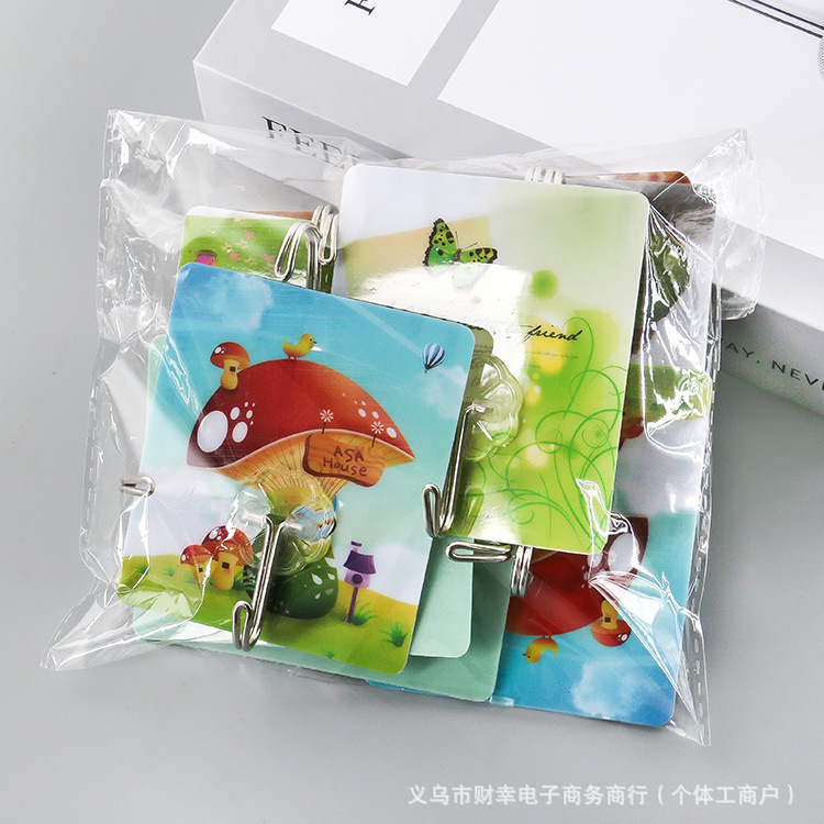 10 bolsas de adhesivo sin perforación gancho transparente de pared sin rastro gancho adhesivo de cocina puerta de baño fuerte gancho adhesivo