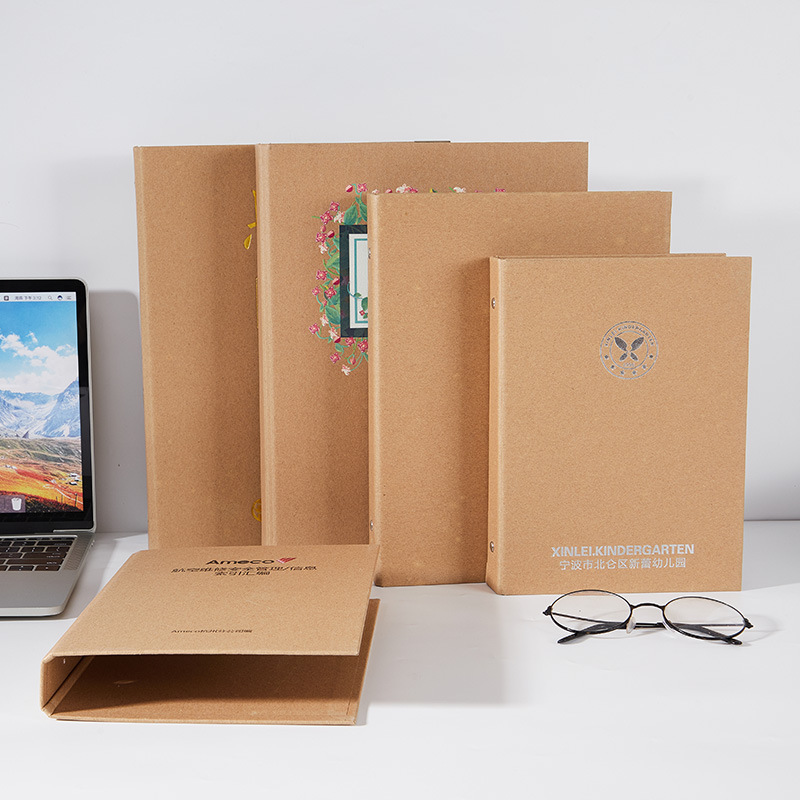 Cáscara de papel Kraft A4 material de archivo cáscara dura DIY graffiti Bloc de notas retro B5 de hojas sueltas libro A5 carpeta