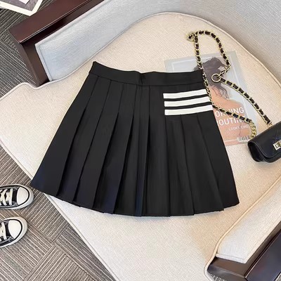 黑色西裝裙(鬆緊腰 安全褲內襯) / 110尺碼(適合100cm左右穿著)