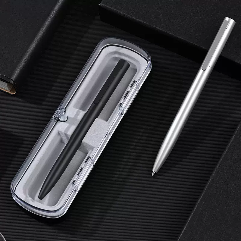 旋转出芯金属签字笔高颜值扭动式宝珠笔商务办公金属圆珠笔米笔