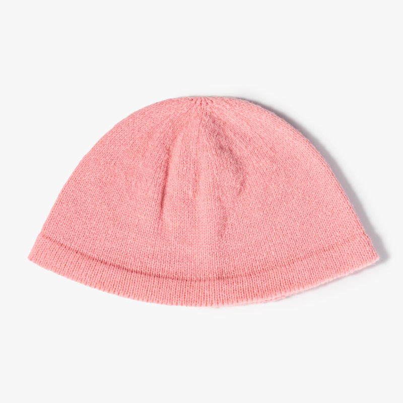 Sombrero de punto de piel de conejo de imitación para hombres y mujeres mismo estilo pareja europeo y americano Otoño e Invierno sombrero de punto sombrero de color caramelo moda todo partido