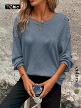 us/eu New Ladies Knitwear Solid Color Mesh Shoulder Long