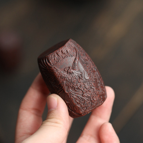 Yixing handmade purple sand cover wholesale stone stool saucer teapot cover bowl holder Kung Fu tea ceremony tea set accessories