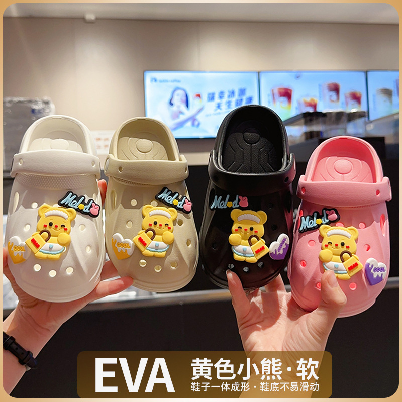 EVA Children's Cave Shoes Summer Boys' Baby Non-slip Soft Bottom Beach Shoes Girls' Toddler Cartoon Sandals