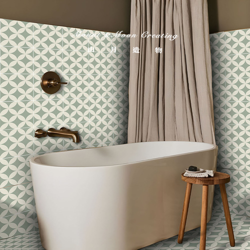 Wholesale fresh kitchen floor stickers waterproof wall stickers renovation wall tile stickers floor self-adhesive bathroom