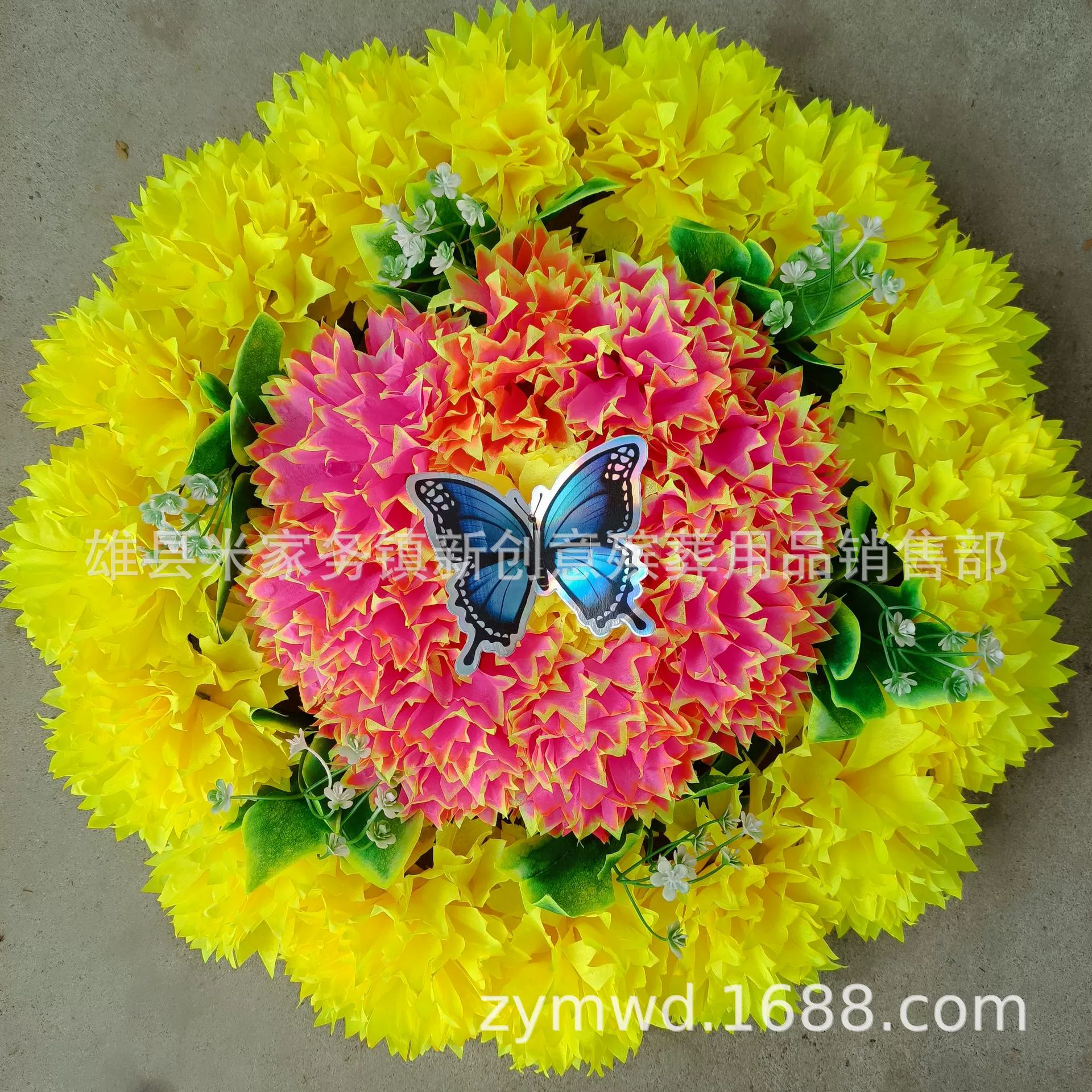 Qingming Festival Chrysanthemum Small flower wreaths new creative funeral on grave worship artificial flowers funeral bouquet wholesale