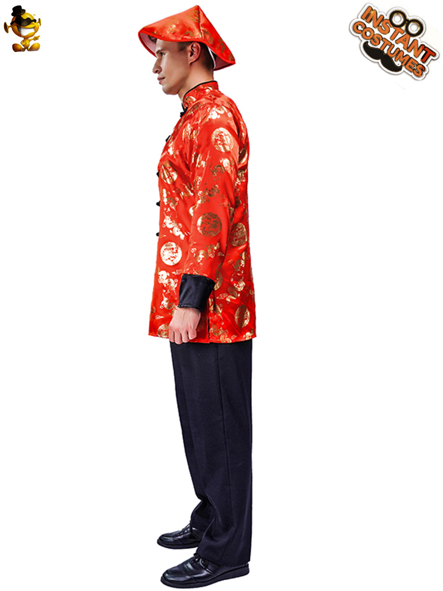 Halloween gran macho rojo Tang traje hanfu Cosplay disfraces cos etapa rendimiento ropa de fiesta