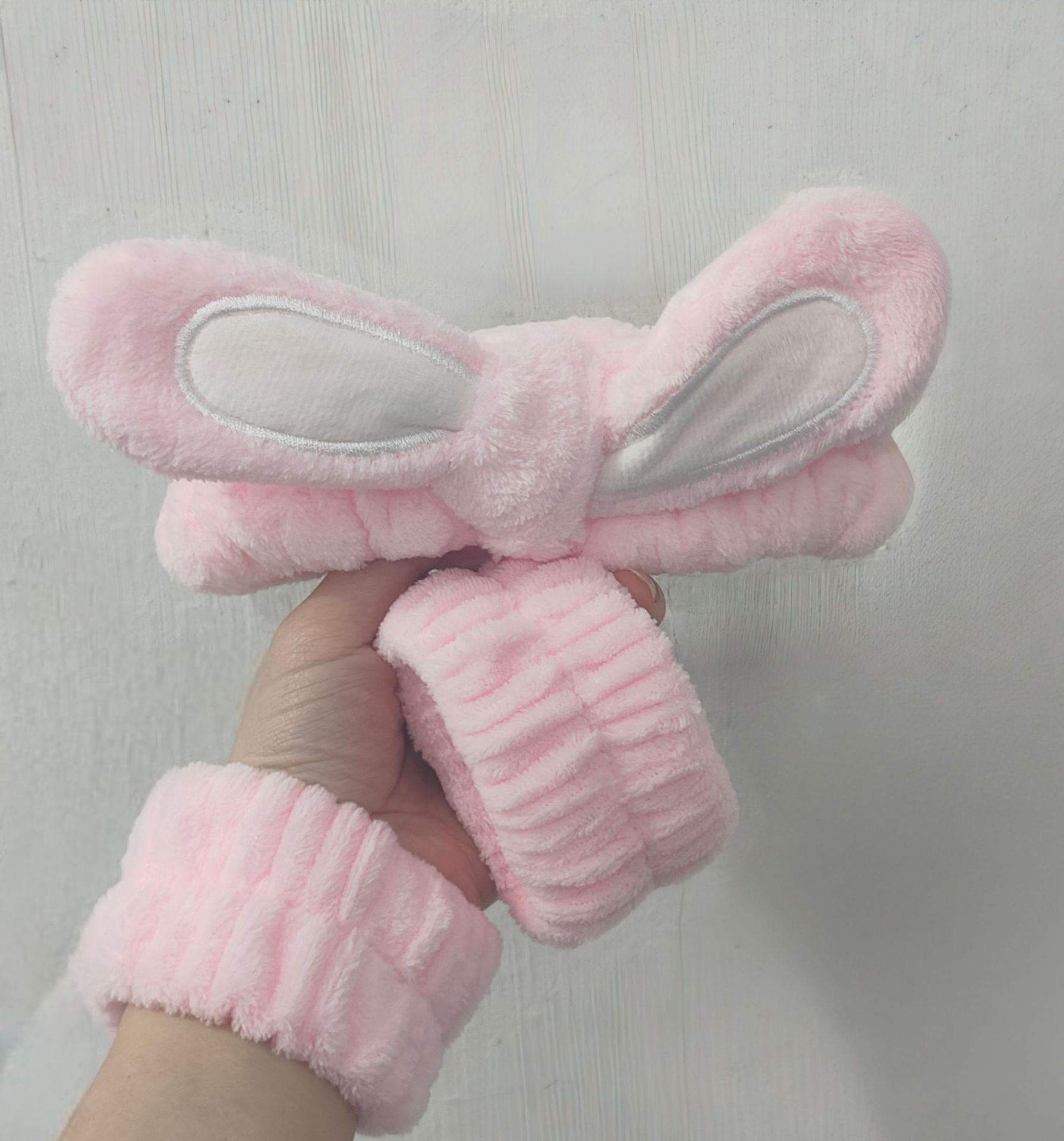 Otoño y invierno nuevo super lindos dibujos animados animal correa de cabello conjunto de correa de muñeca a prueba de humedad presión protector de cabello de muñeca lavado de la cara accesorios de cabello al por mayor