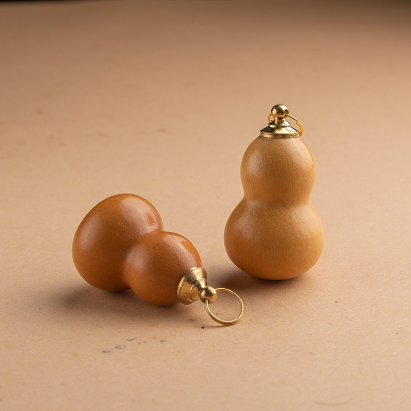 Calabaza natural Regalo hogar hecho mano Accesorios Llavero image 7