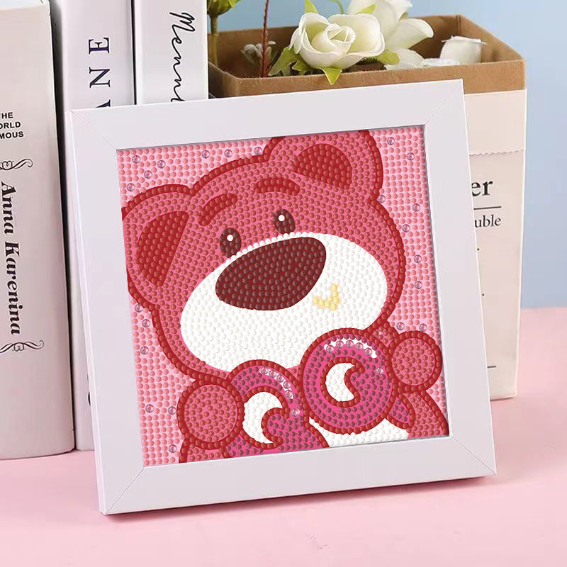 Diamante infantil DIY hecha a mano con material de marco paquete de dibujos animados Sanliou pegatinas de diamante regalo al por mayor pinturas de mampostería