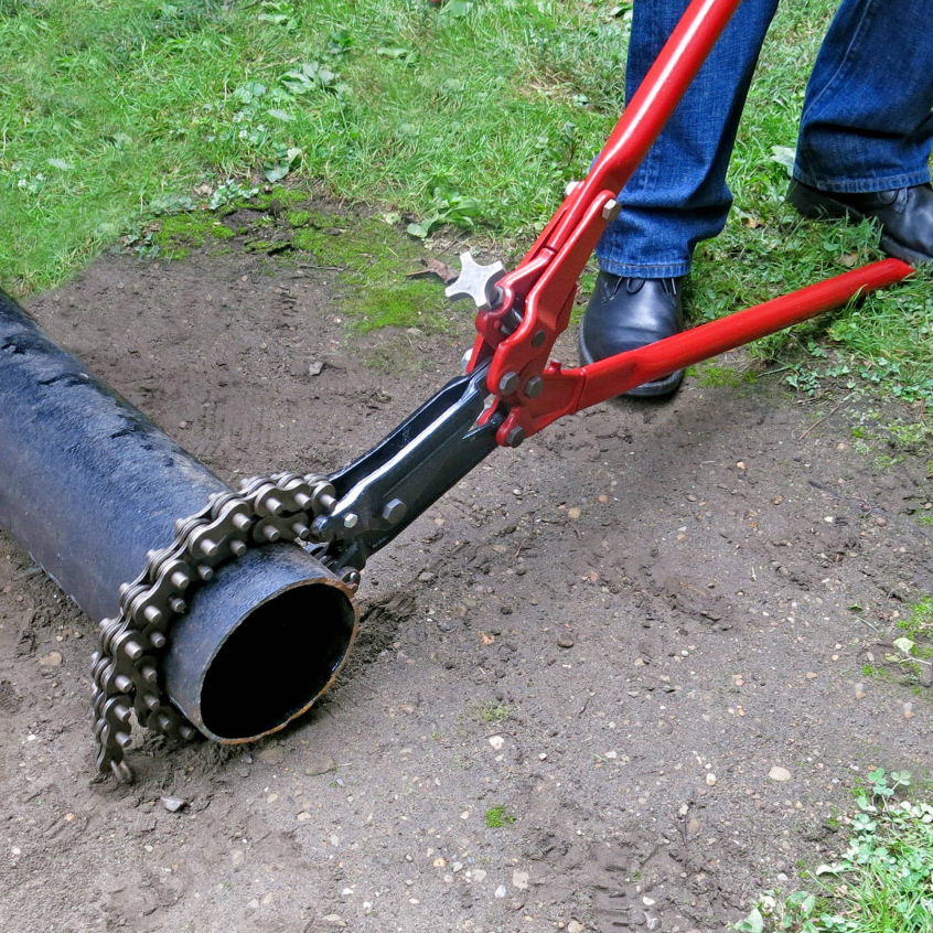 REED力得SC59铸铁管切管器混凝土管勒断切割水泥陶土管链条式切管