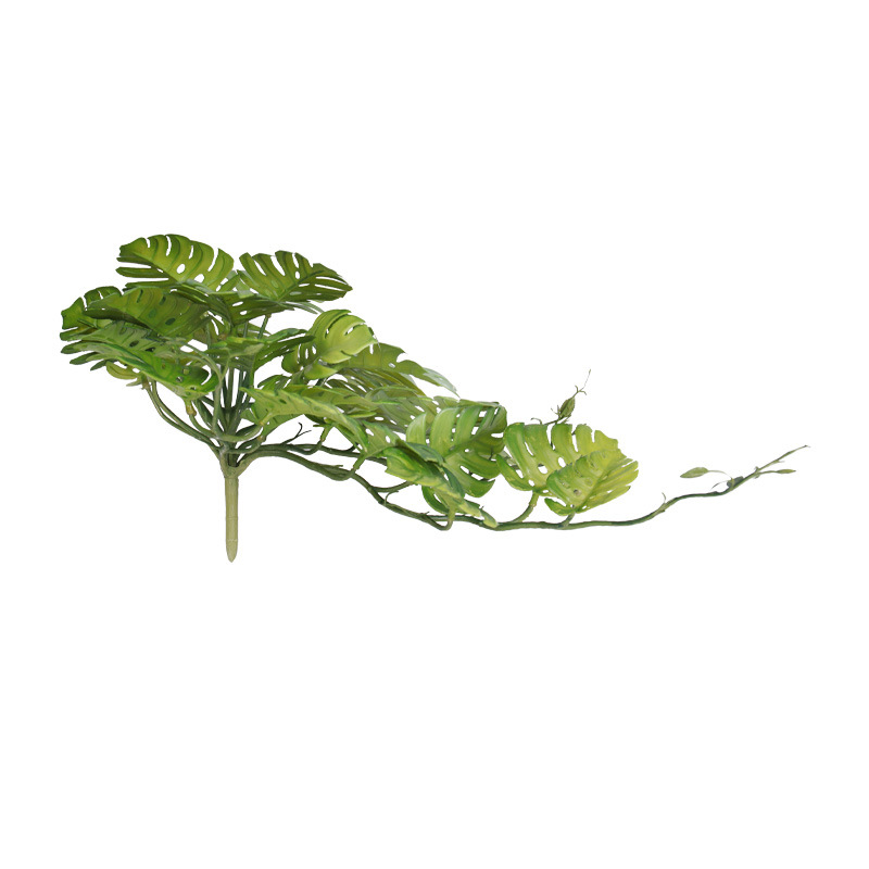 Planta verde artificial tortuga hoja bonsai interior escritorio decoración planta pared artificial flor hoja accesorios Greening ingeniería Decoración