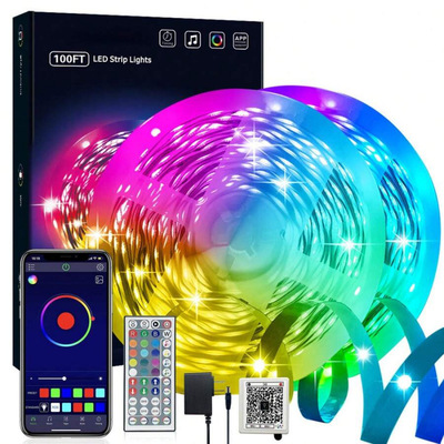外贸代发新款Strip Lights 100 FT LED Strip Lights APP And IR|ms
