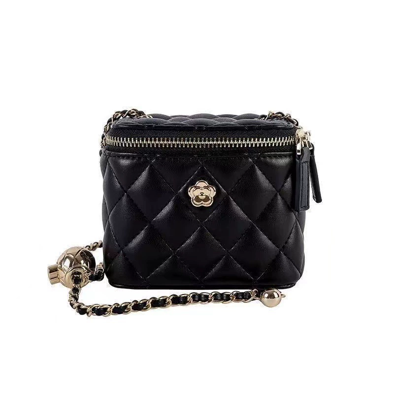 Мини-сумка-цепочка, стеганая PU через crossbody, одно плечо, коллекция 2023, маленькая