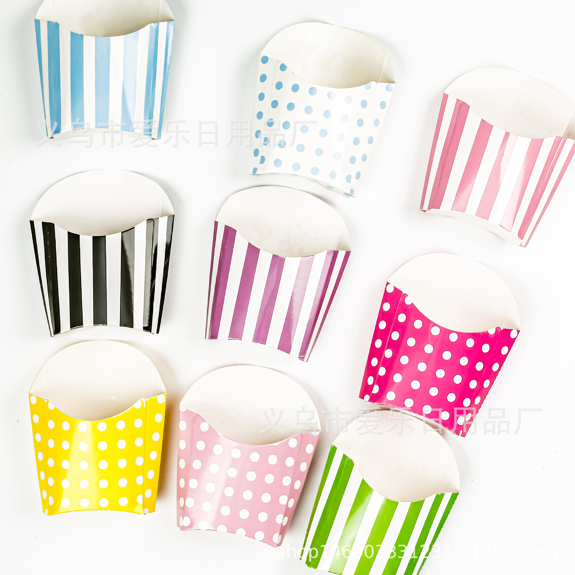 FUENTE fabricante de alimentos Tarjeta blanca deliciosa caja de papas fritas diseño creativo papel caja de embalaje de alimentos