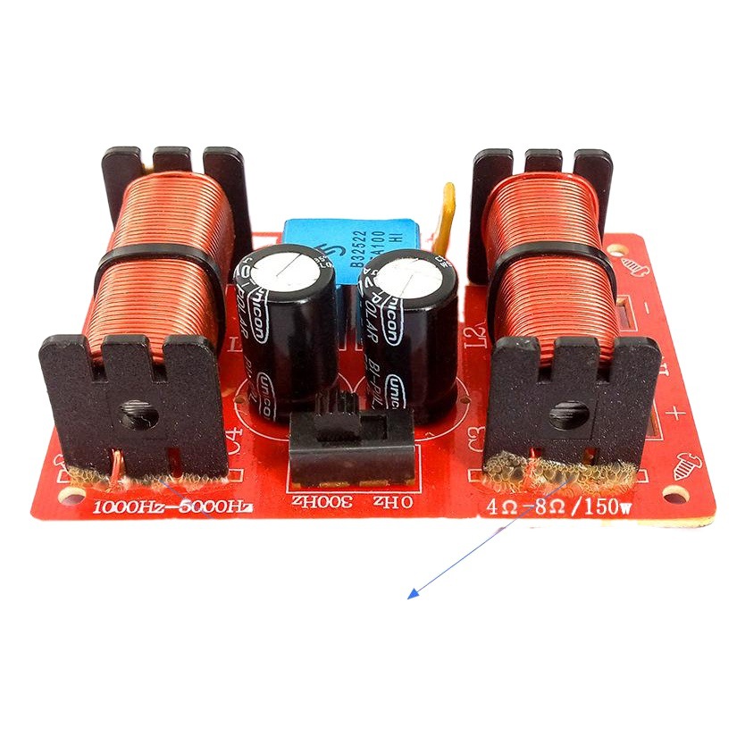 Alta escuela baja de tres vías divisor de frecuencia HiFi alta fidelidad hogar altavoz modificado divisor de audio