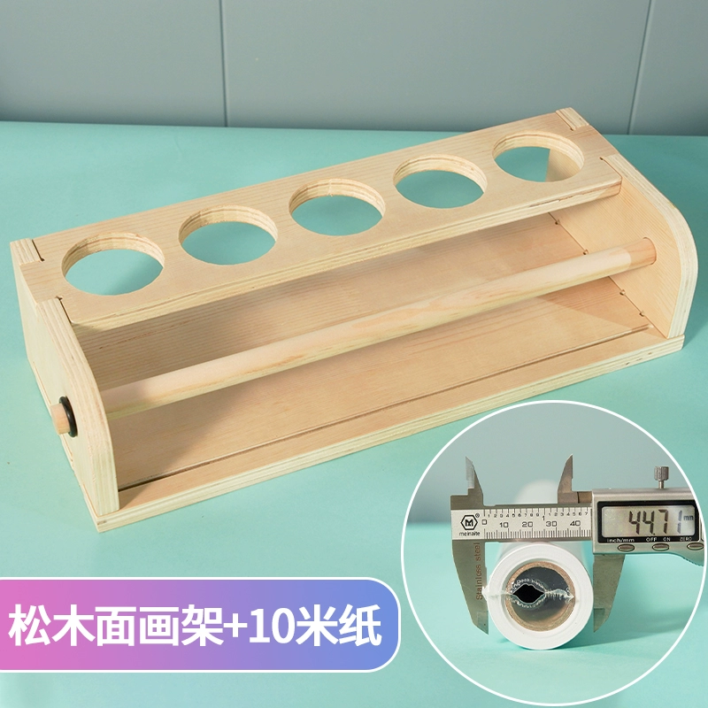 Children's table storage system, toilet paper, drawing paper, scroll for kindergarten, drawing apron, set