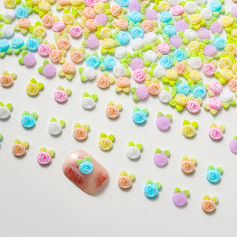 New wool flower nail jewelry luminous cute rabbit ears flower resin diy ear studs hairpin nail decorations New wool flower nail jewelry luminous cute rabbit ears flower resin diy ear studs hairpin nail decorations