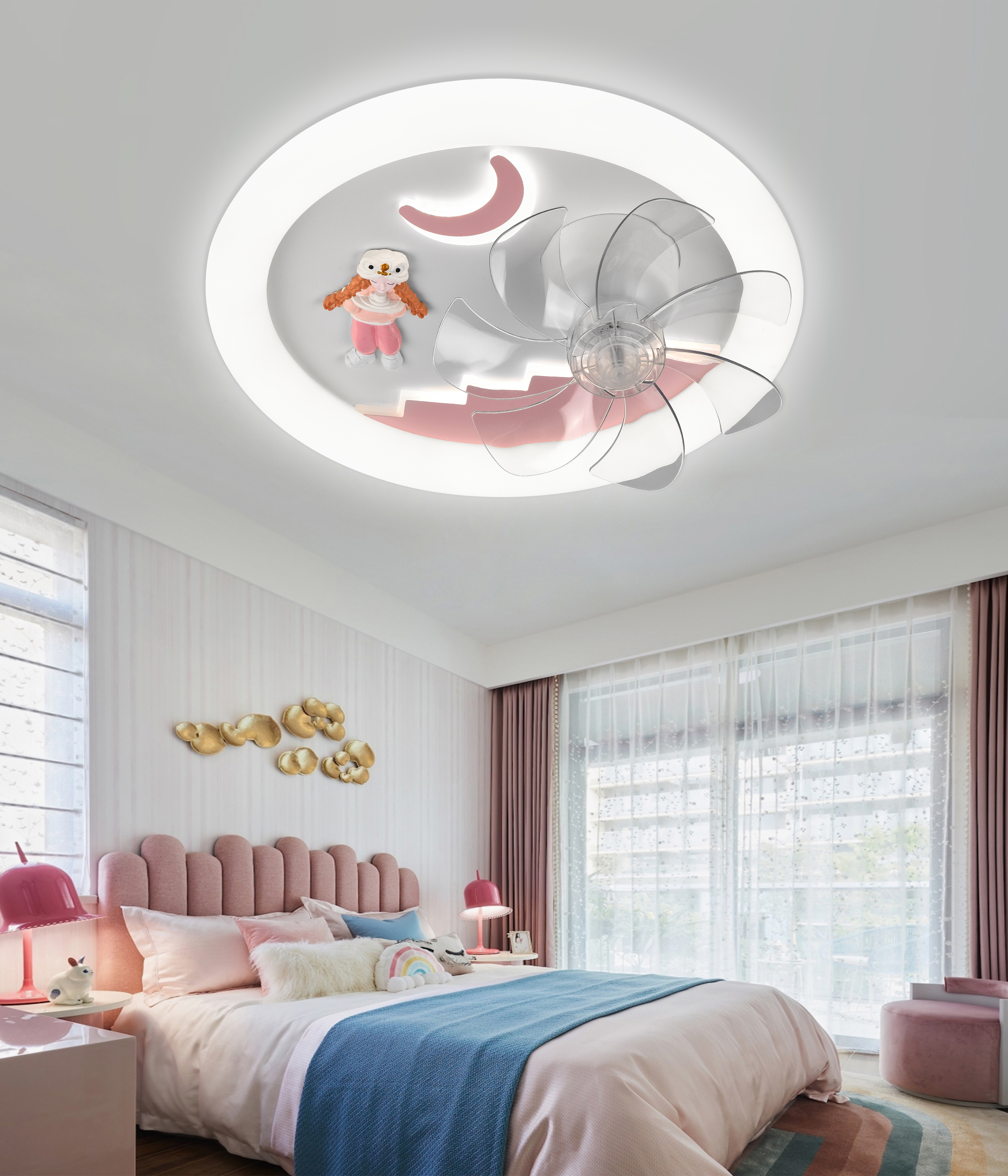 Moon Girl Diámetro 50cm Soporte de control remoto Tmall Voice