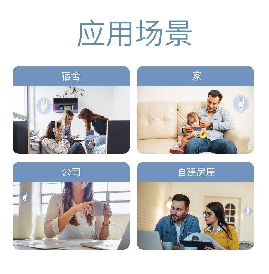 WiFi Signal Amplifier Booster Wireless Network Extender 1200M Repeater Router Manufacturer Stock