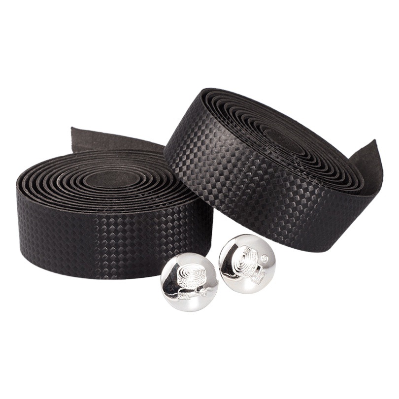 Manija de bicicleta de carretera con patrón de carbono camuflaje bicicleta de montaña transpirable bobinado manillar Correa antideslizante amortiguador accesorios para bicicletas