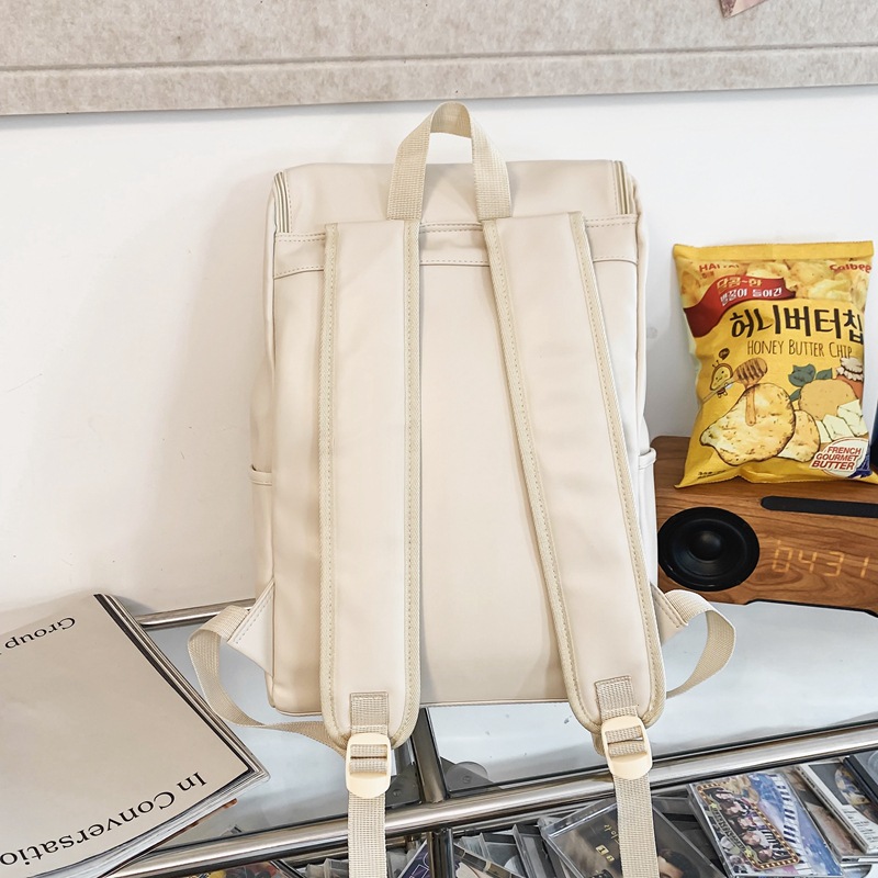 La nueva versión coreana de Amazon de la mochila de cuero suave para estudiantes de secundaria