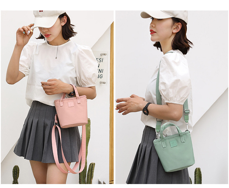 Crossbody bag, women's fashionable and trendy single-shoulder bag, street cool and versatile bucket bag, commuting waterproof phone bag, handbag undefined