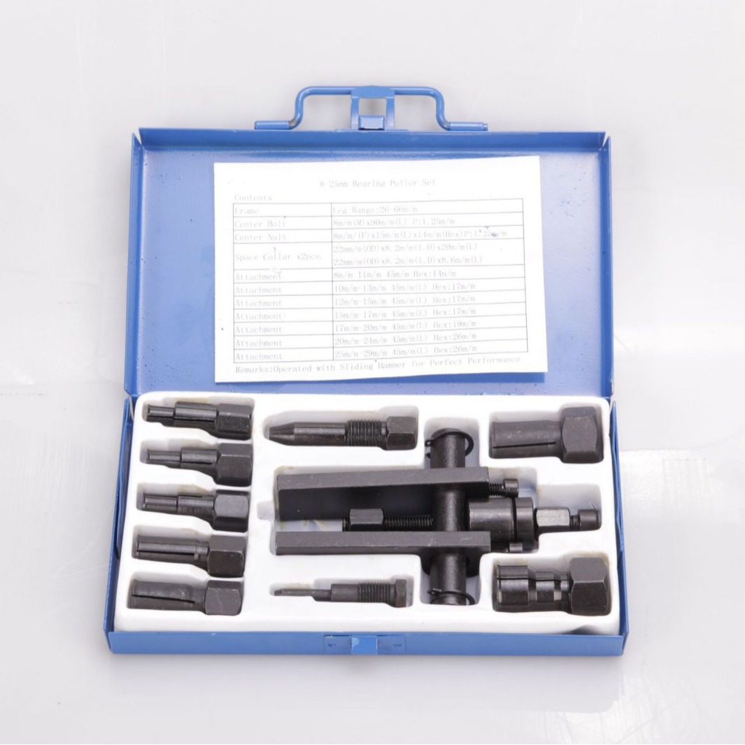 Dos-garra herramienta de desmontaje de rodamiento de motocicleta Rama de dos garras tire del rodamiento 7-cabeza desmontaje herramienta Rama