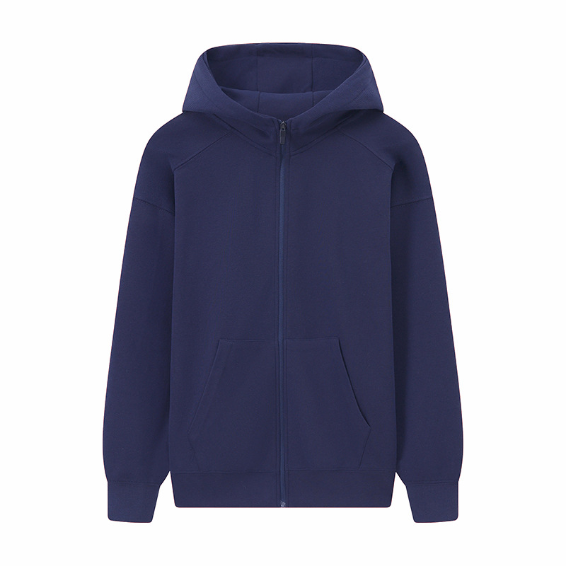 380G gran anillo antiestático vestido de hombro cardigan chaqueta con cremallera con chaqueta encapuchada logotipo personalizado ropa de trabajo