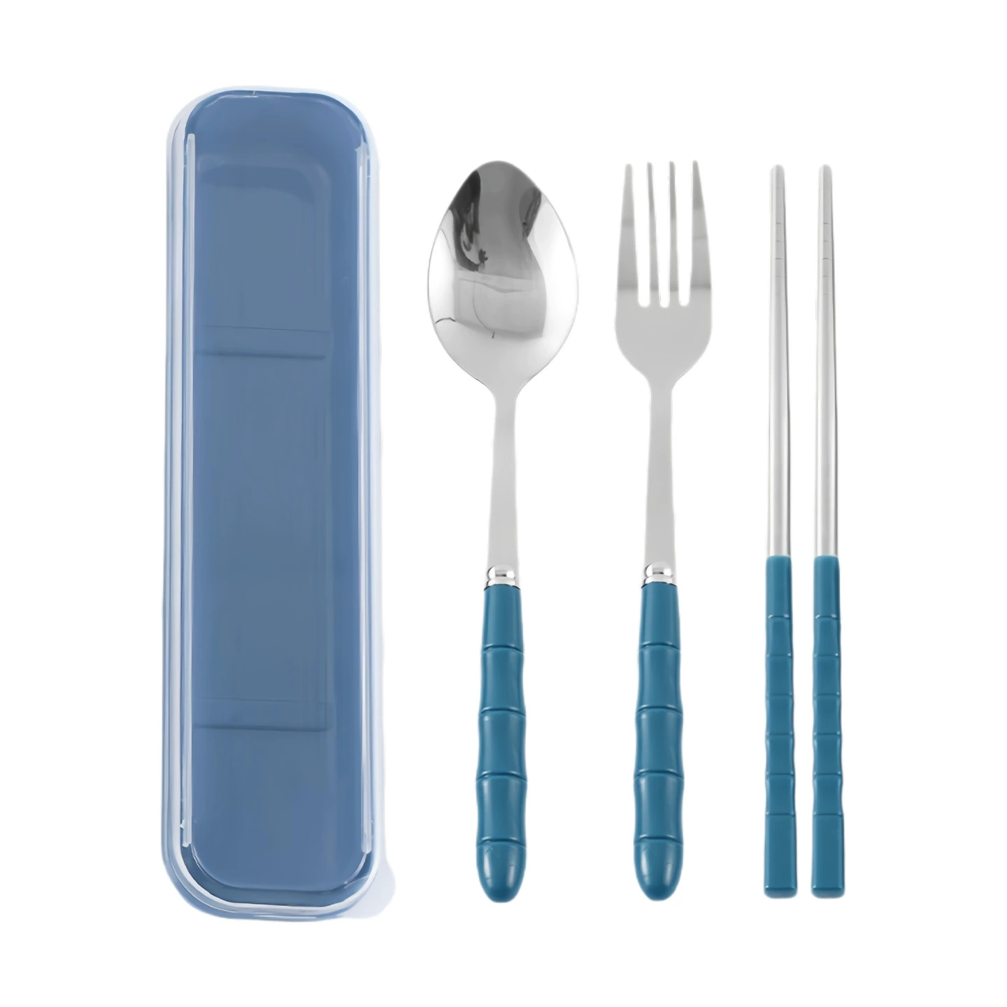 Tableware, chopsticks, spoon, handheld set for elementary school students, cute fork stainless steel, 3 piece set