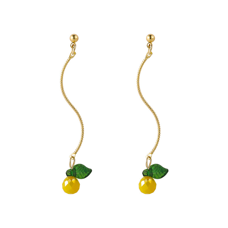 Fashion Colorful Crystal Cherry Earrings display picture 4