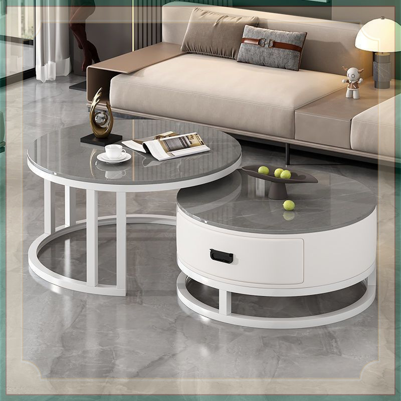 화이트 프레임과 화이트 캐비닛丨아르마니 그레이 + 아르마니 그레이