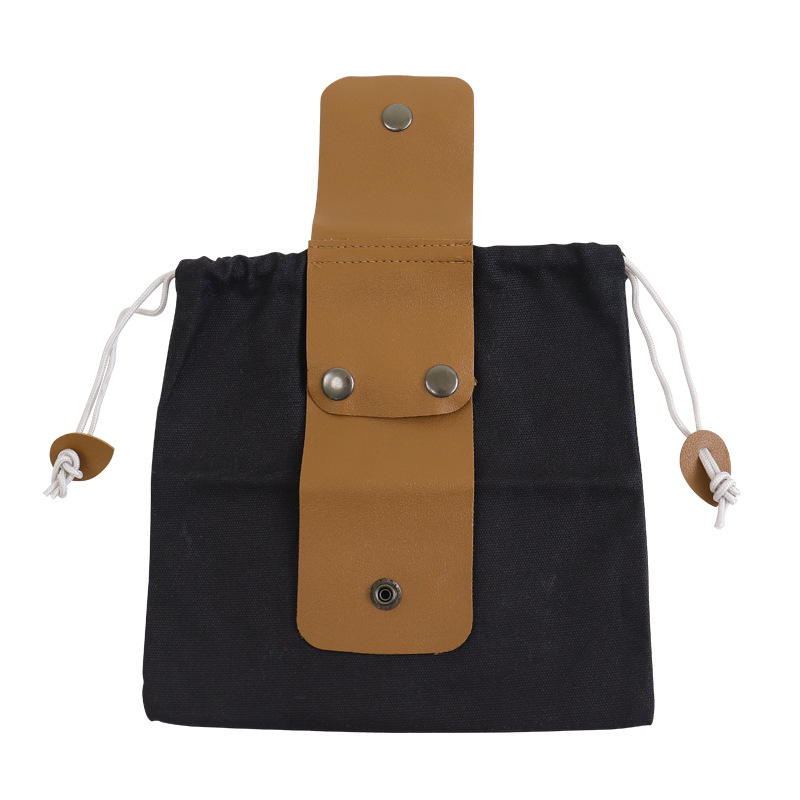 Amazon delantal de lona impermeable plegable bolsillo de gran capacidad bolsa de recolección de frutas bolsa de almacenamiento portátil al aire libre