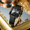Fashionable trend square swiss watch, small universal belt, waterproof quartz watches, simple and elegant design