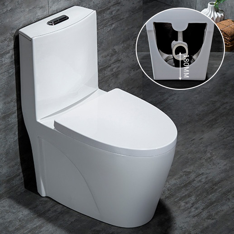 Asiento de inodoro con descarga trasera de fila de pared, tipo descarga para el hogar, decoración estándar de ingeniería de hotel, nuevo fabricante al por mayor