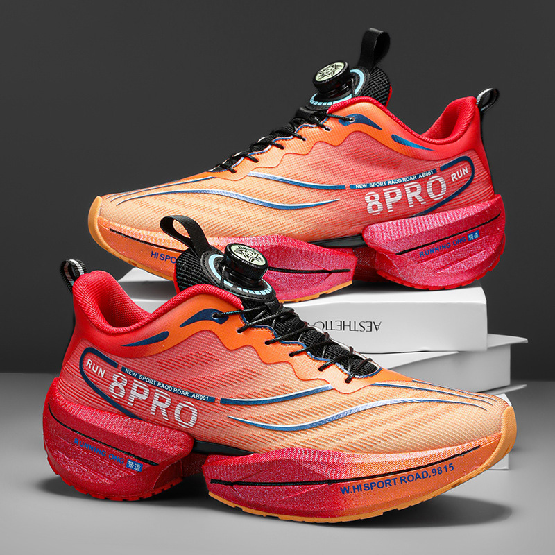 Nuevas zapatillas para correr Chitu 8pro, zapatillas para correr con amortiguación de tablero de carbono ultraligeras, zapatos deportivos para correr con botones giratorios para hombres y mujeres