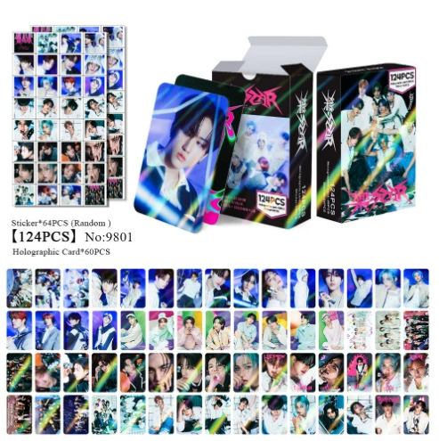 New Model Exclusively for Foreign Trade: 124 Holographic Cards, Total Chain Gidle Str Bptwice Celebrity Merchandise Lomo Small Cards