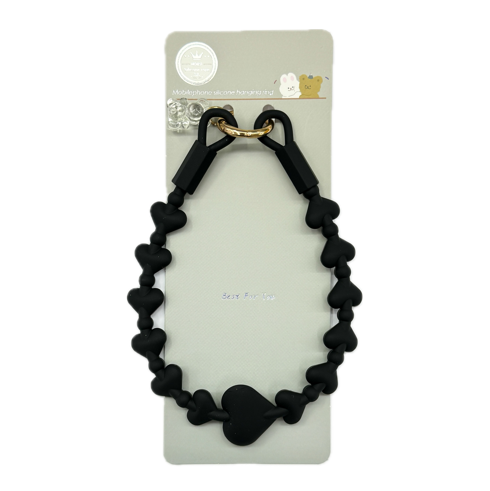 Buca hecha a mano ins viento de alta calidad cuerdas de teléfonos móviles amor pulsera de silicona cuerdas de moda de teléfonos móviles corto / adornos